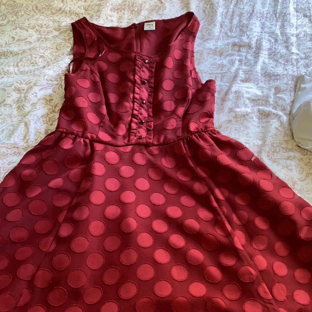Disney by Lauren Conrad Red Polka Dot Dress